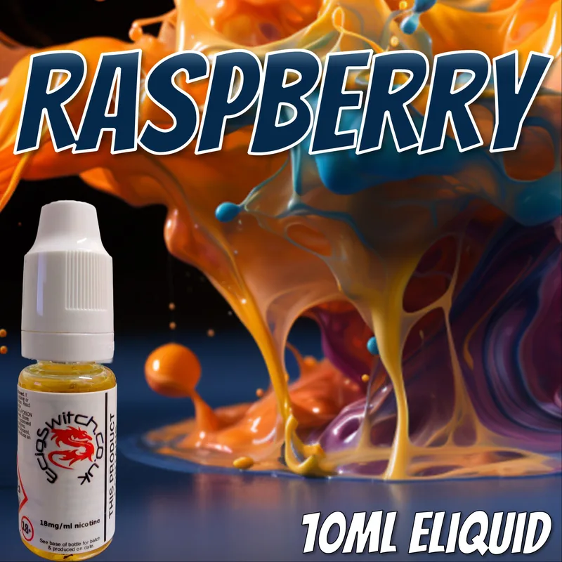 Raspberry e-liquid bottle