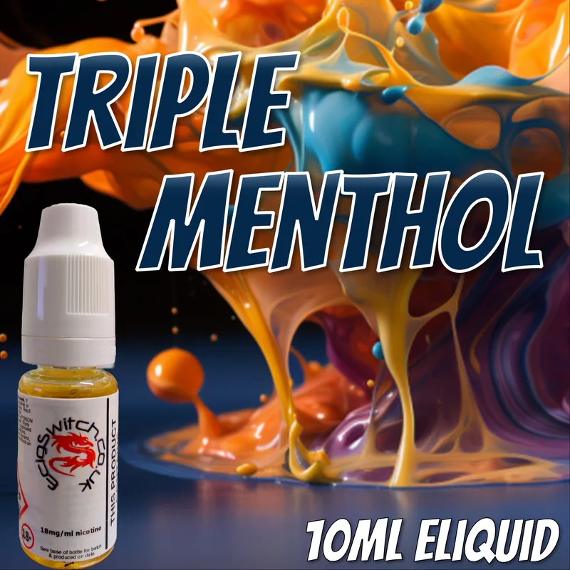 Triple Menthol e-liquid bottle