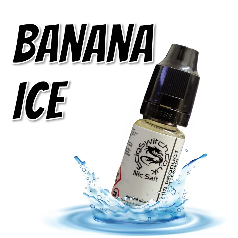 Banana Ice e-liquid bottle