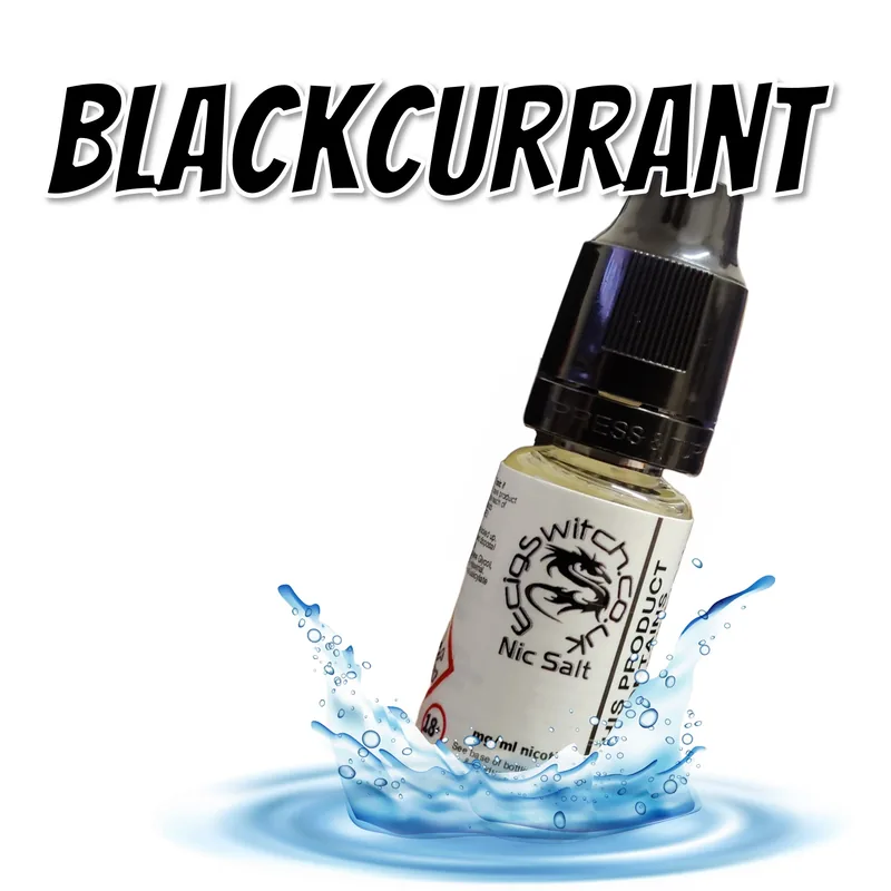 Blackcurrant e-liquid bottle