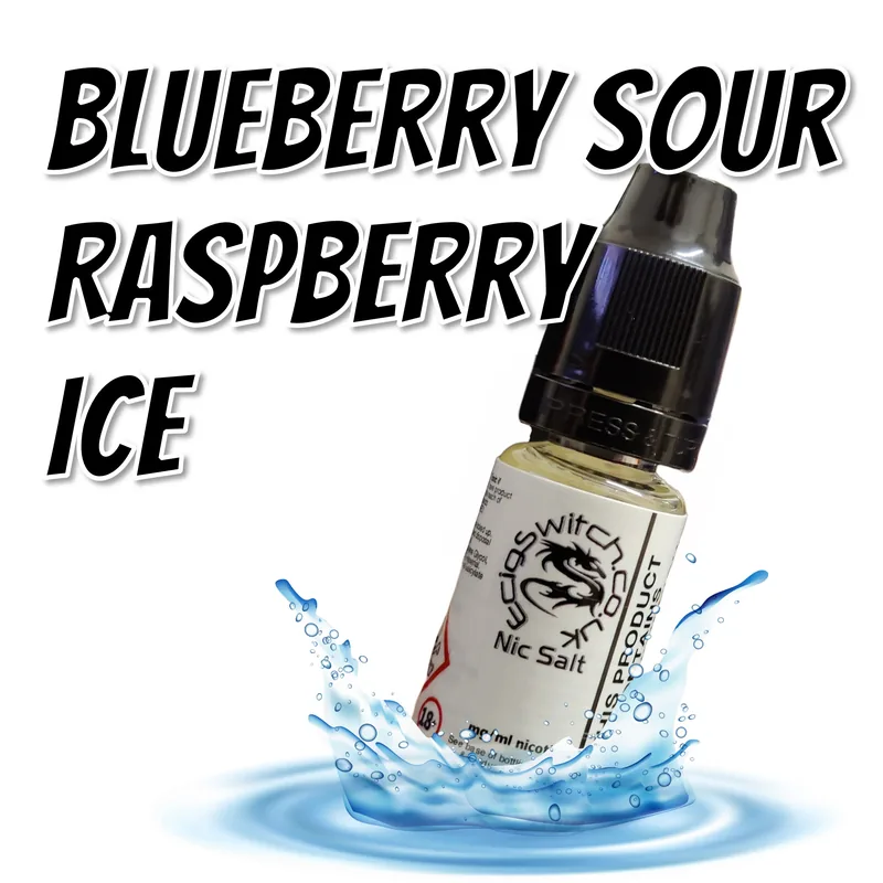 Blue Sour Raspberry Ice e-liquid bottle