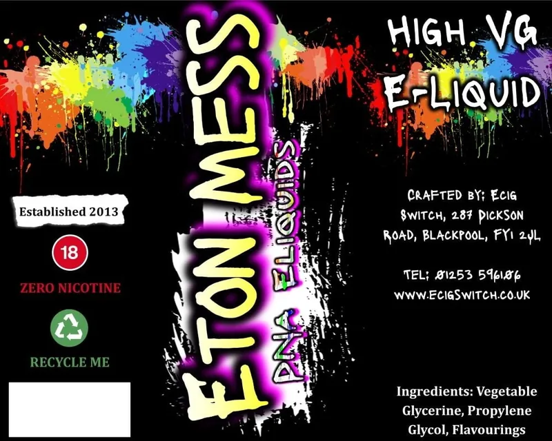 Eton Mess e-liquid bottle