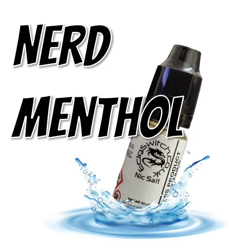 Menthol e-liquid bottle