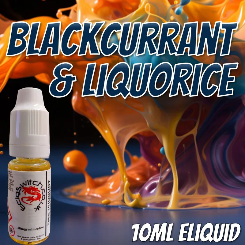 Blackcurrant & Liquorice e-liquid bottle