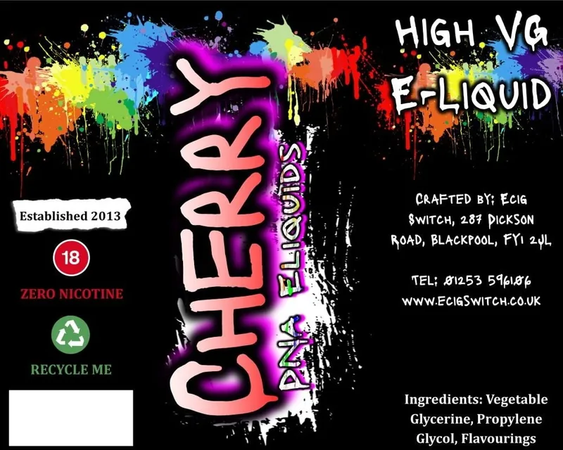 Cherry Juice e-liquid bottle