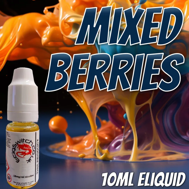 Mixed Berries e-liquid bottle